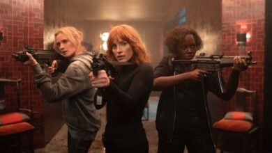 355 movie review Kruger Chastain Nyongo
