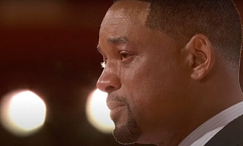 oscars 2022 review will smith crying