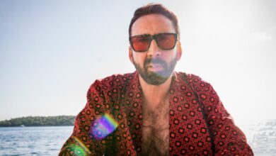 unbearable weight of massive talent review Nicolas cage sunglasses
