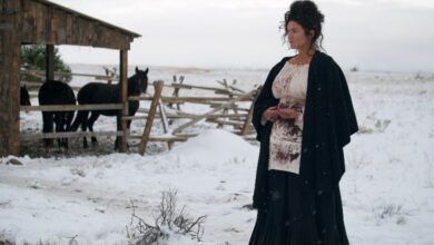 Gina Carano terror on the prairie Montana shoot