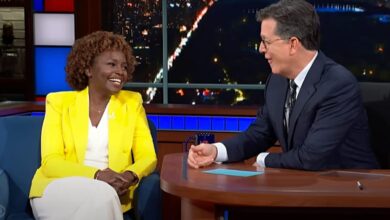 Karine Jean Pierre Stephen Colbert