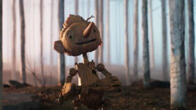 del toro Pinocchio review forest