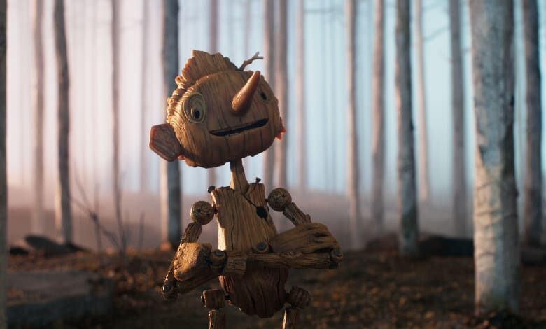 del toro Pinocchio review forest