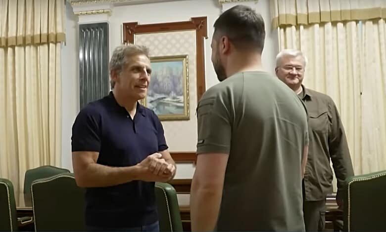 Ben Stiller meets Volodymyr Zelensky