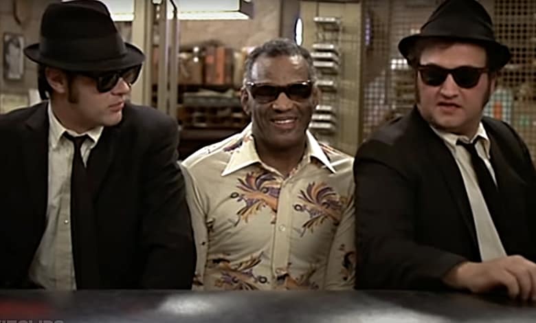 Dan Aykroyd Blues Brothers Ray Charles John Belushi