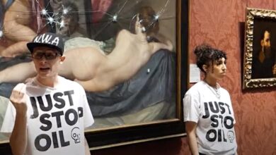 Just Stop Oil hammer attack