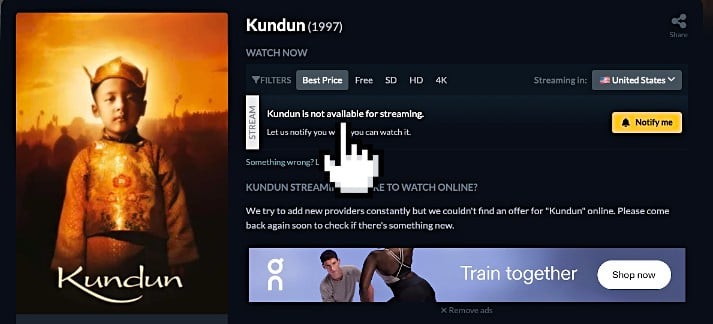 Kundun JustWatch.com
