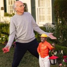 Curb Your Enthusiasm Larry David lawn jockey
