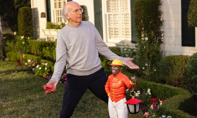 Curb Your Enthusiasm Larry David lawn jockey