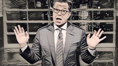 STeven Colbert pro palestinian protests