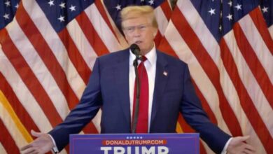 Trump speech-Hollywood reaction