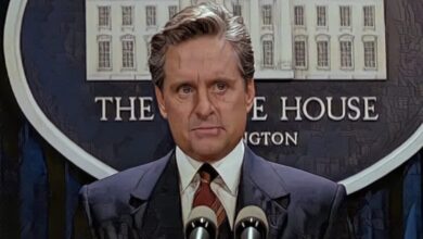American President free speech Michael Douglas -