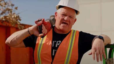 Normal World Kamala Harris man ad parody Derek Richards