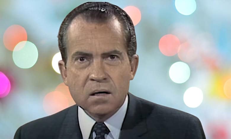 Richard Nixon Sock it to Me Laugh in