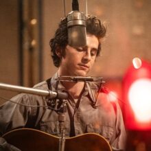 A Complete Unknown review Timothee Chalamet guitar