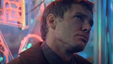 Blade Runner 1982 Harrison Ford neon lights