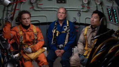 Last Breatjh cast Woody Harrelson Simu Liu_