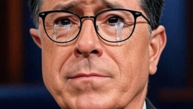 Stephen Colbert crying