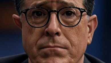 Stephen Colbert sad