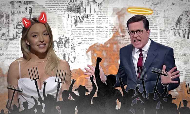 Sydney Sweeney Stephen Colbert woke culture