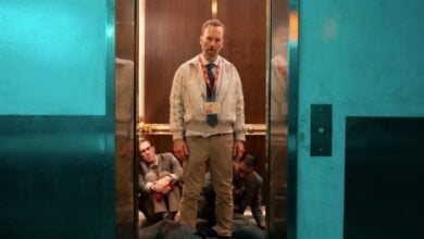 Nobody 2 review Bob Odenkirk in elevator
