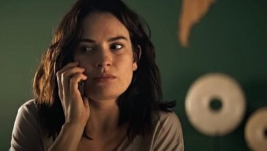 Relay movie review Lily James
