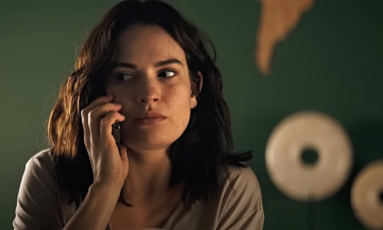 Relay movie review Lily James
