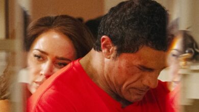 Smashing Machine review Emily Blunt Dwayne Johnson