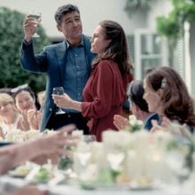 ANNIVERSARY_review Kyle Chandler Diane Lane toast
