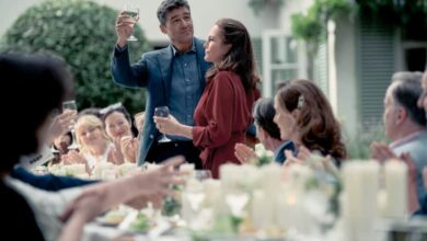 ANNIVERSARY_review Kyle Chandler Diane Lane toast