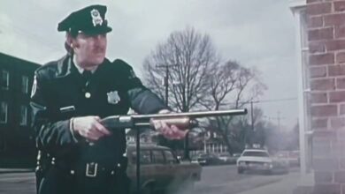 Dead White and Blue review stock footage feature