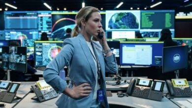 A House of Dynamite Netflix movie review Rebecca Ferguson