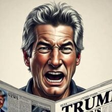 Richard Gere reads about Trump-