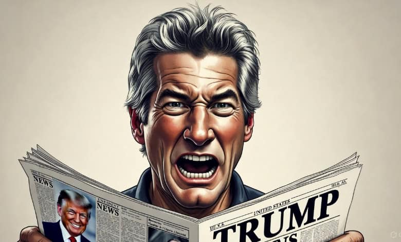 Richard Gere reads about Trump-