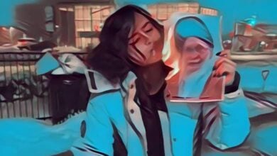 Iranian-protester-cigarette