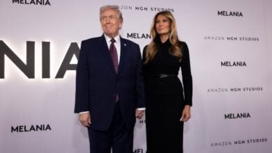 Melania premiere Donald Trump Melania Trump red carpet