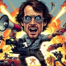 Director Michael Bay caricature