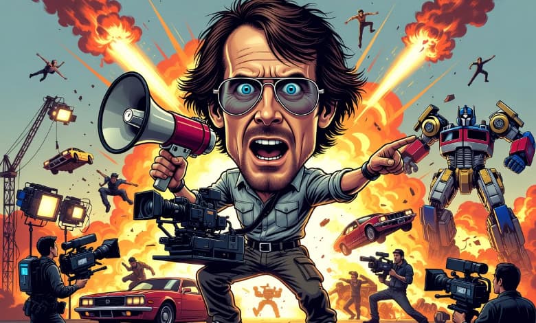 Director Michael Bay caricature