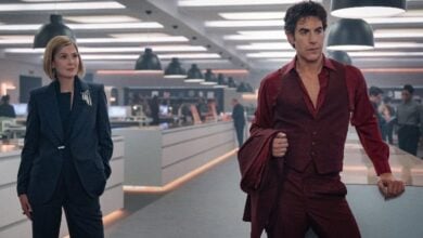 Ladies_First_reviews Rosamund Pike Sacha Baron Cohen