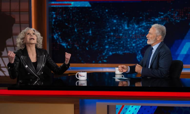 Jane Fonda on The Daily Show free speech-