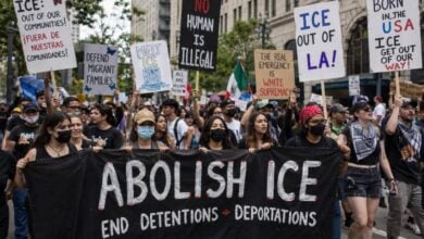 anti ICE demonstration created by ChatGPT