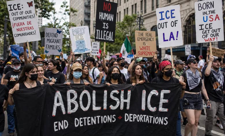 anti ICE demonstration created by ChatGPT