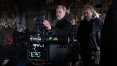 Christopher Nolan The Odyssey on set