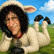 Howard Stern lamb caricature