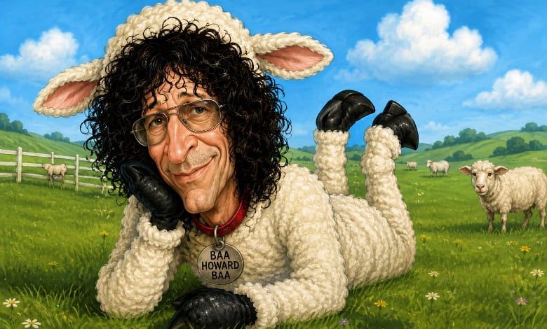 Howard Stern lamb caricature