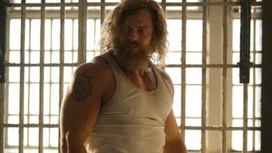 MOTOR CITY review Alan Ritchson glare
