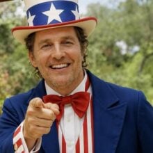 Matthew McConaughey as Uncle Sam July 4 250th birthday_