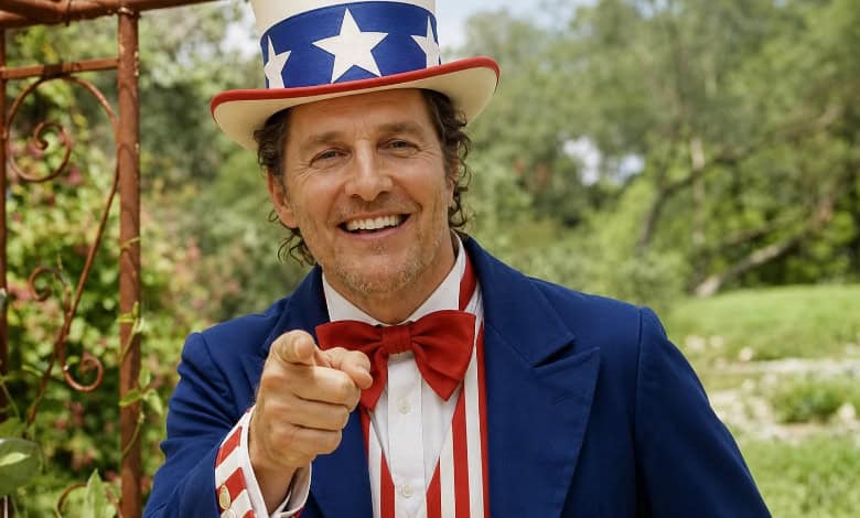 Matthew McConaughey as Uncle Sam July 4 250th birthday_