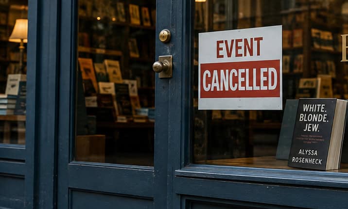 Alyssa Rosenheck bookstore cancellation-