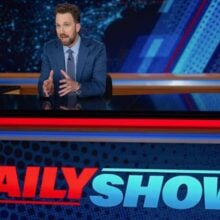 Daily Show Jordan Klepper at desk-